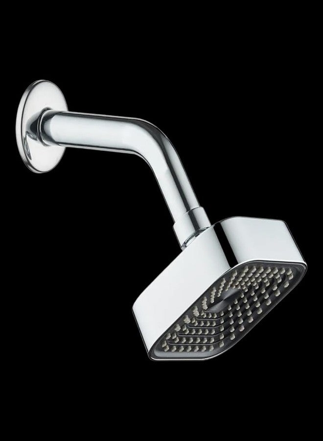 Houza Bathroom Shower Head - 4x4 Inch Square Design with 7-Inch Arm, with Smooth Water Flow and Quick DIY Installation - Image 2